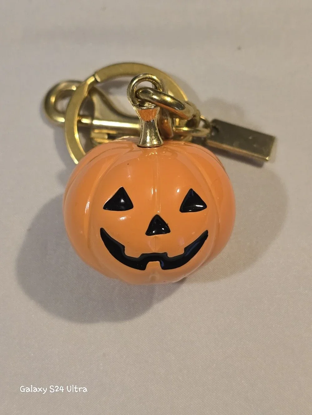 Jack-o'-Lantern Pumpkin Bag Charm/ Keychain NEW
